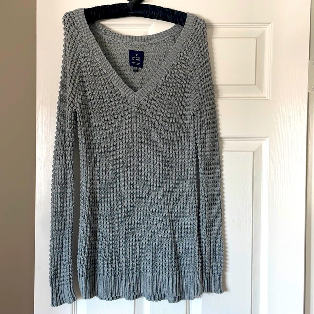 American Eagle Jegging Sweater, gray - size XS